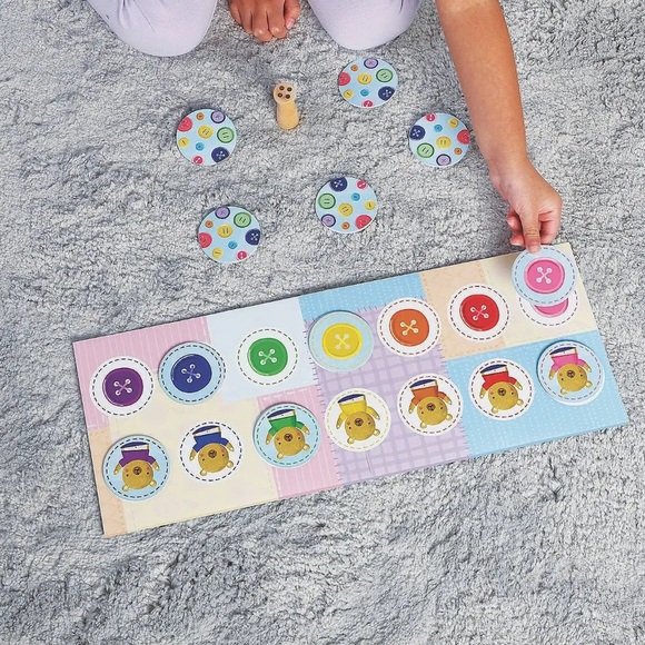 Peaceable Kingdom Button Belly Button Game kids game toy coloring for 2yr - Picture 6 of 10